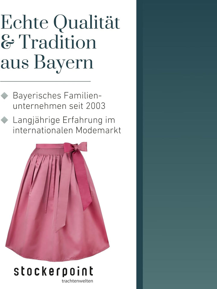 Stockerpoint Damen Schürze Kristin Dirndlschürze, Fuchsia, Regular