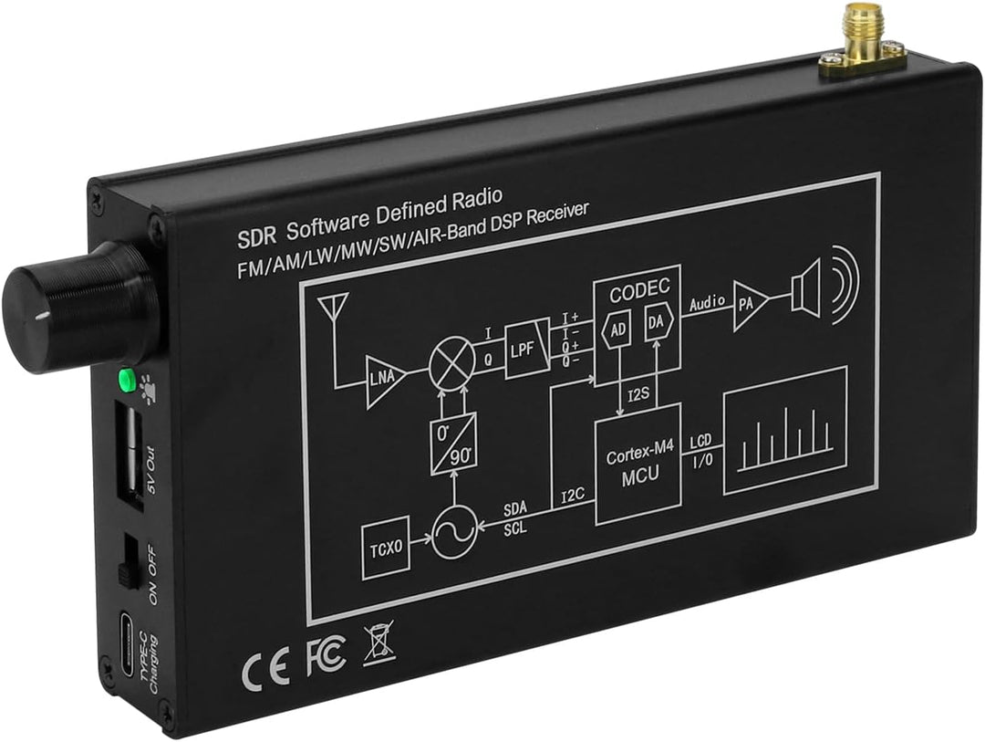 HamGeek DSP SDR Radio Empfänger 100KHz zu 149MHz DSP Digital Demodulation CW/AM/SSB/FM/WFM Tragbarer