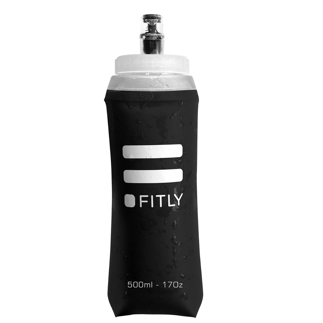 FITLY Faltbare Trinkflasche - Ideal Zum Laufen, Wandern, Radfahren - Lauf Trinkflasche Für Outdoor-S