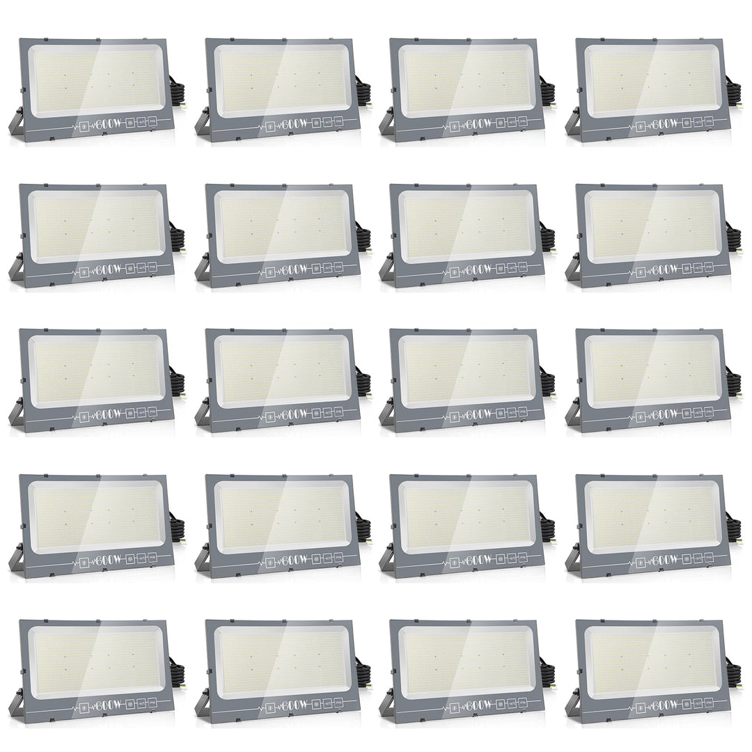 loyal LED Strahler Aussen Fluter Aussen: 600W Superhell Scheinwerfer 3000K Warmweiss 60000LM - IP66