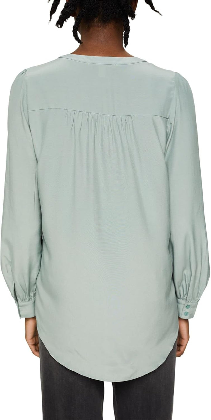 Esprit Damen Bluse 32 335/Dusty Green, 32 335/Dusty Green