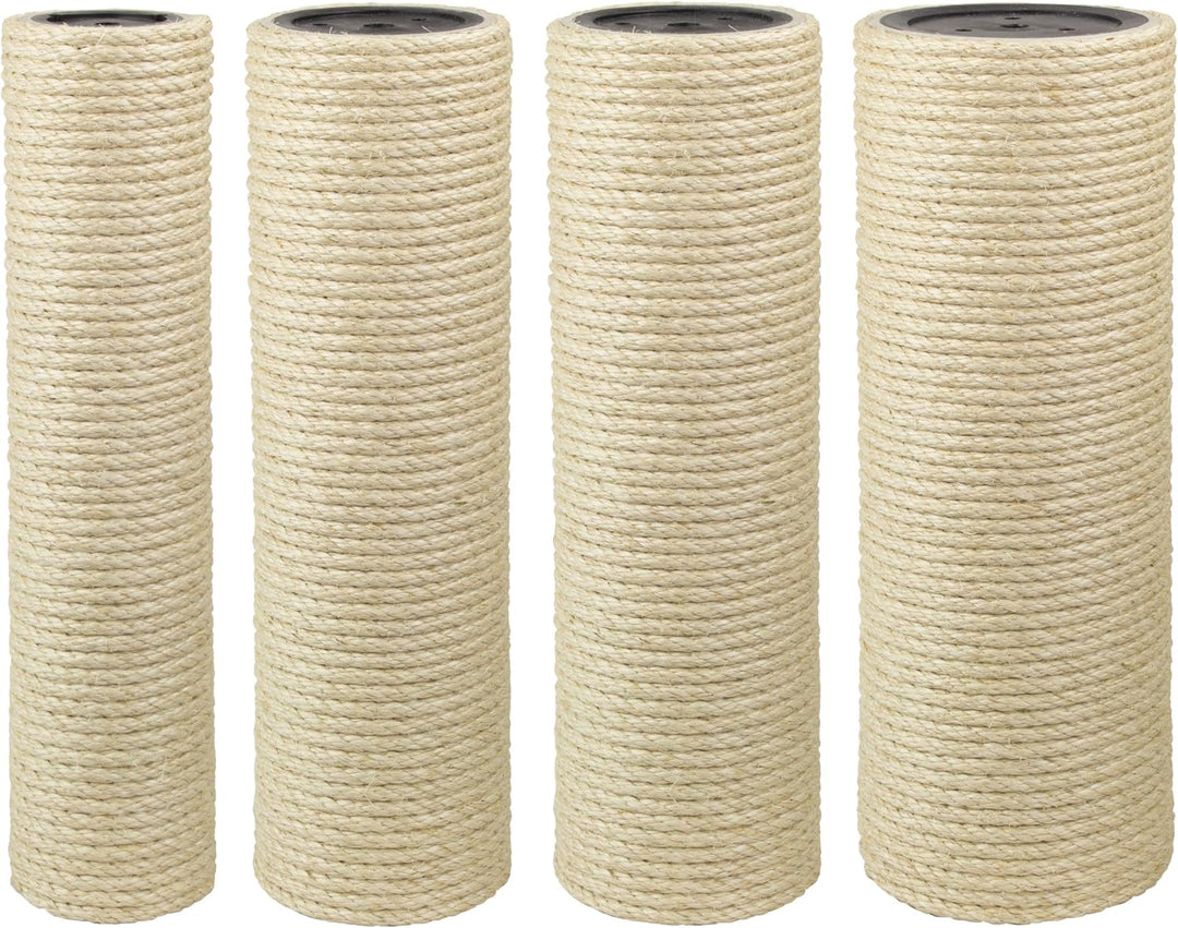 Kratzbaumland 15 cm Deluxe-Sisalstamm mit 8 mm Sisalseil Länge: 39 cm/Gewinde: 10 mm (M10) Länge: 39