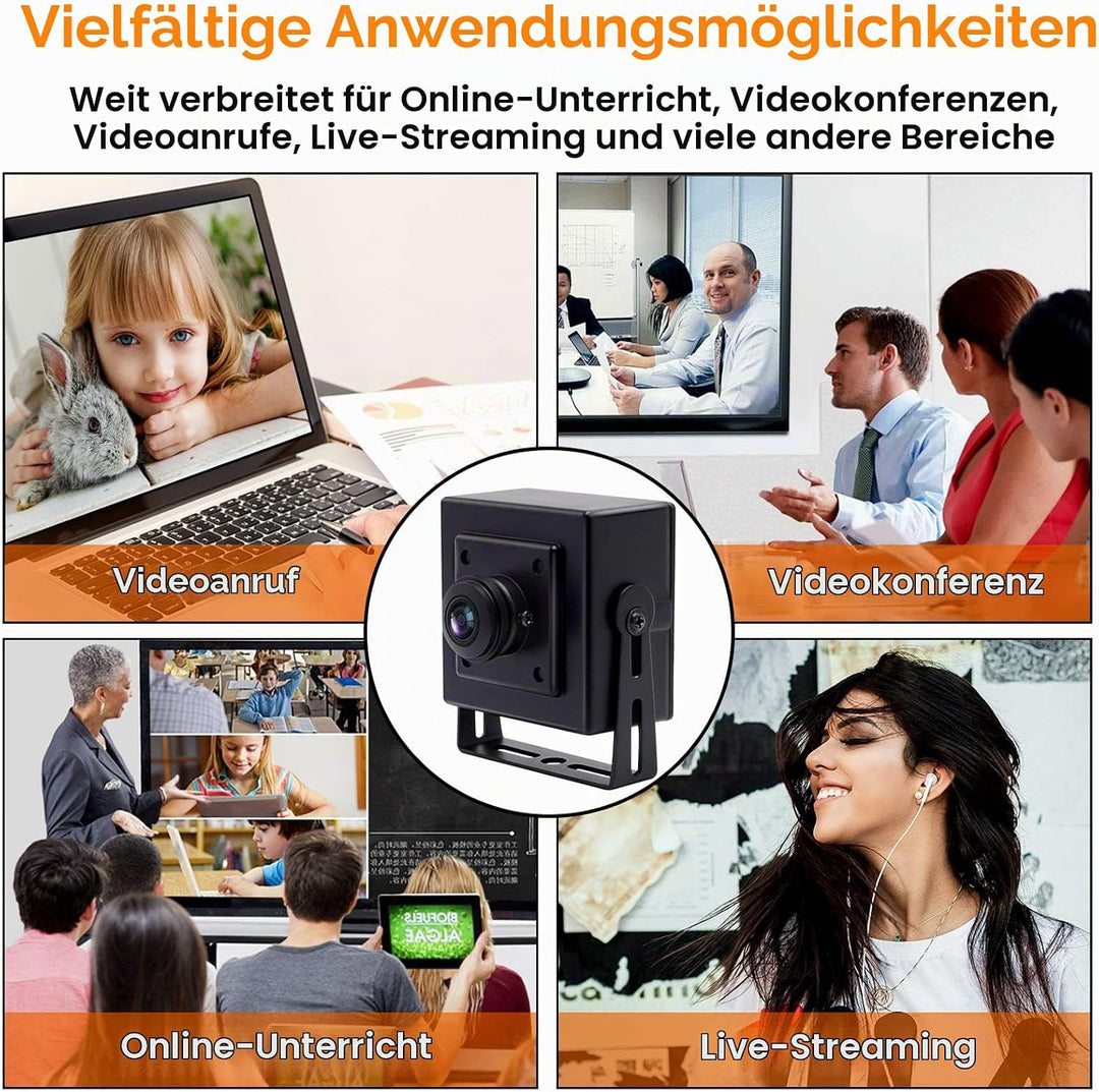Svpro 8MP USB-Kamera Fisheye 180 Grad UltraweitwinkelWebcam, hochauflösende 3264x2448 USB-Kamera mit