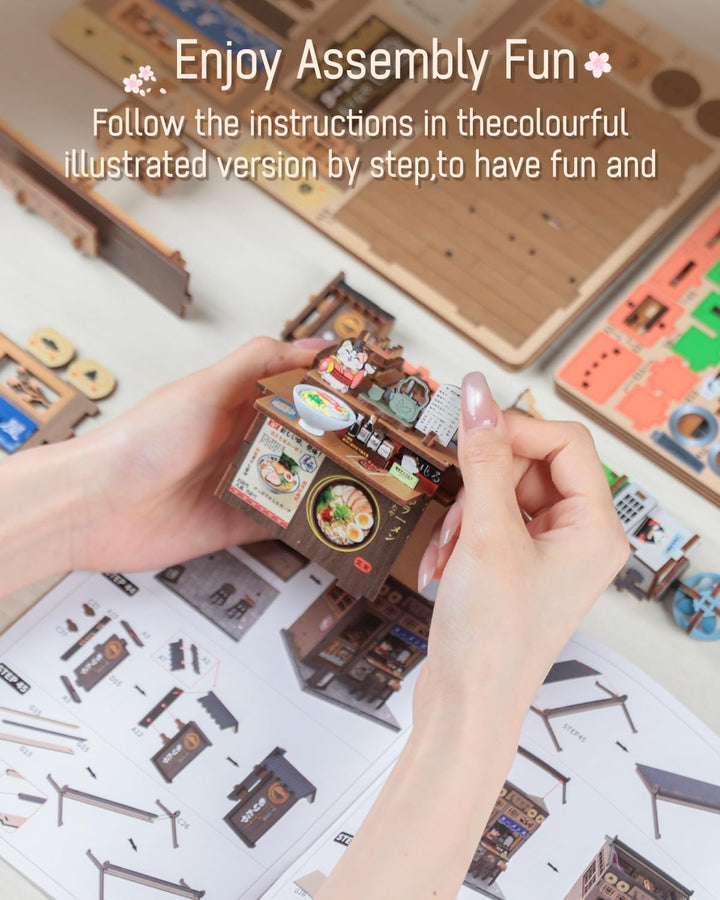 Cutefun Book Nook Kit – DIY Miniatur Kreative Puppenhäuser, Bauen Sie Bezaubernde Bücherregal/Raumde