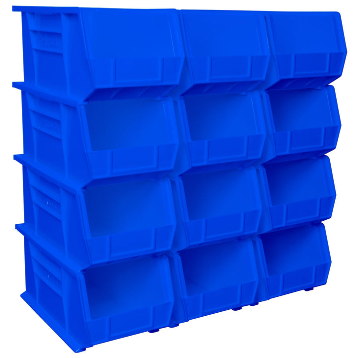 Akro-Mils 30240 AkroBins Kunststoff-Aufbewahrungsbehälter, stapelbar, 38,1 x 20,3 x 17,8 cm, blau, 1