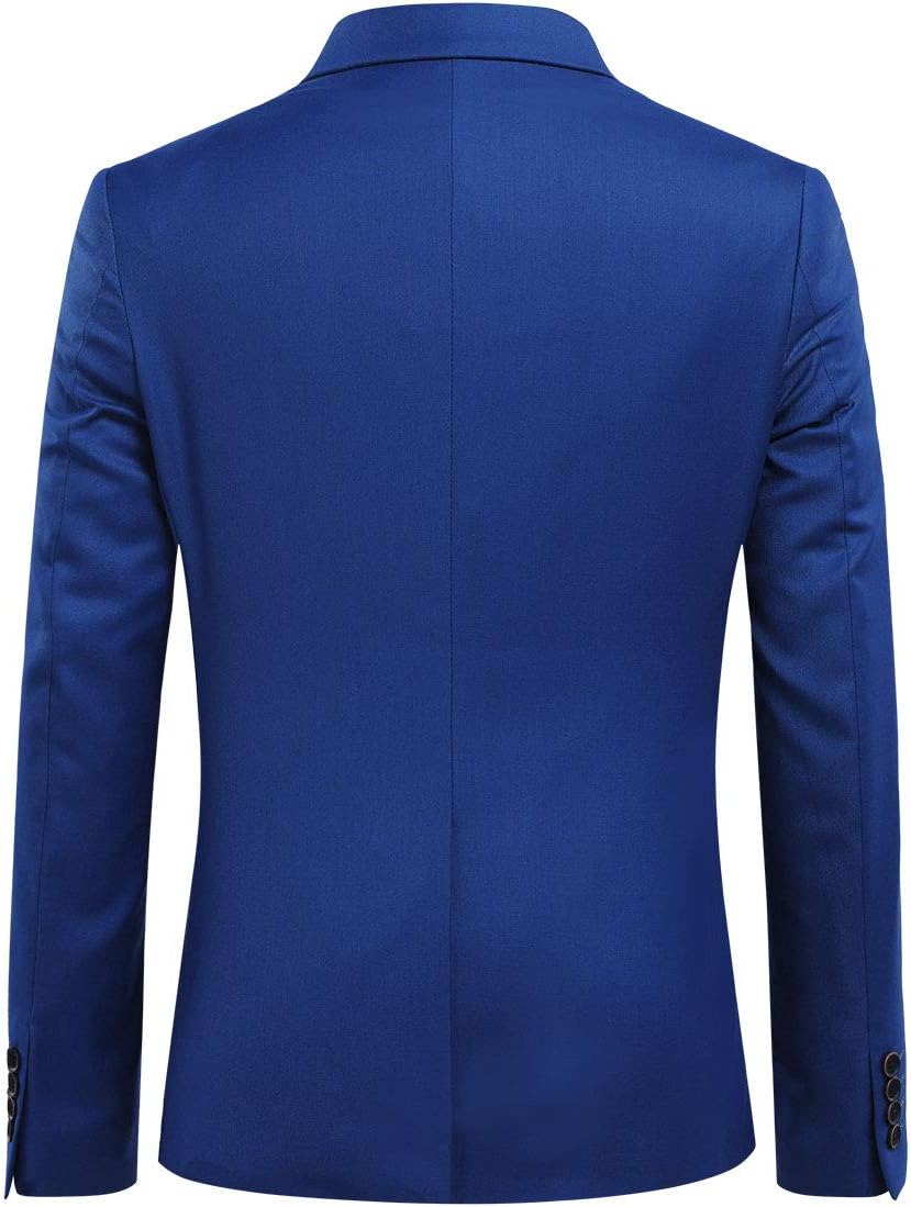 Allthemen Herren Anzug 2 Teilig Slim Fit Herrenanzug Business Hochzeit Anzüge Modern Sakko Hose XS B