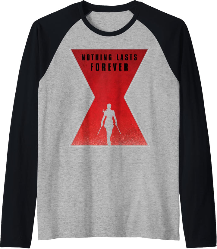 Marvel Black Widow Nothing Lasts Forever Raglan
