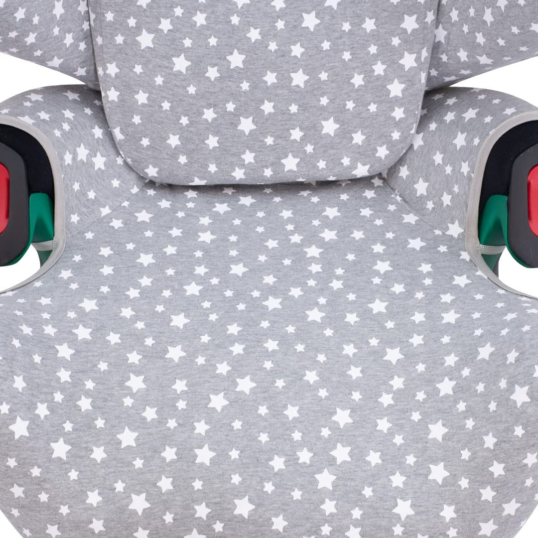 JYOKO KIDS Bezug Kompatibel mit Cybex Pallas G I-SIZE (Bezug Pallas G, WHITE STAR) Bezug Pallas G WH