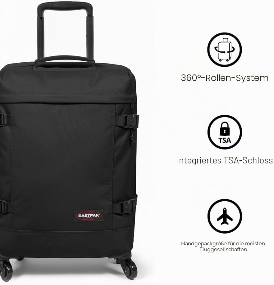 Eastpak TRANS4 S Koffer, 163 cm, 159 L, Black Denim (Grau), Black Denim