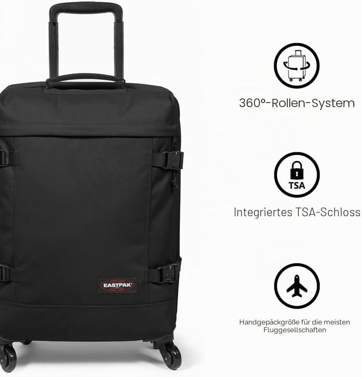 Eastpak TRANS4 S Koffer, 163 cm, 159 L, Black Denim (Grau), Black Denim