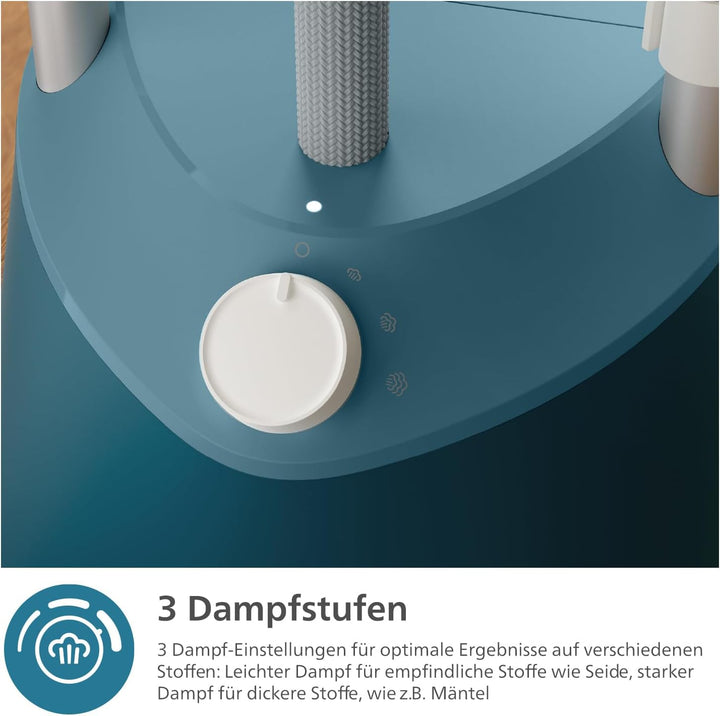 Philips Dampfglätter -1800 W,1,8-Liter-Wassertank, 3 Dampffunktionen, integriertes StyleBoard, einfa