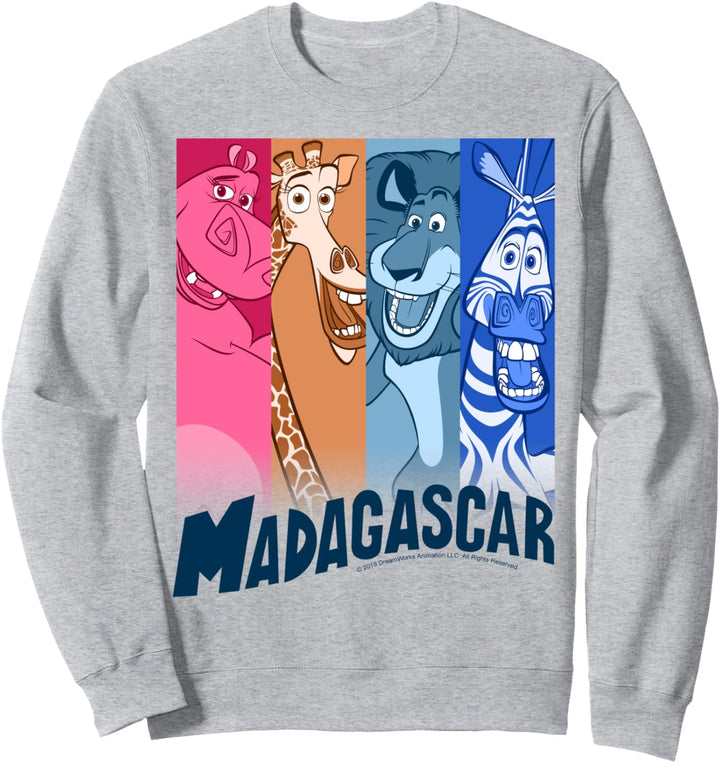 Madagascar Group Shot Bar Panels Poster Sweatshirt