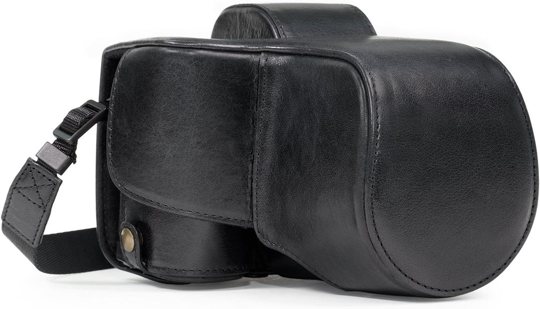 MegaGear Sony Alpha A7S II, A7R II, A7 II (28-70mm) Ever Ready Echtleder Kamera-Case mit Trageriemen