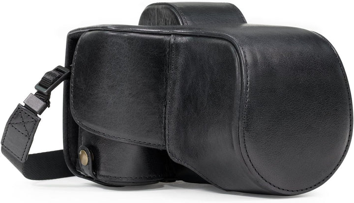 MegaGear Sony Alpha A7S II, A7R II, A7 II (28-70mm) Ever Ready Echtleder Kamera-Case mit Trageriemen