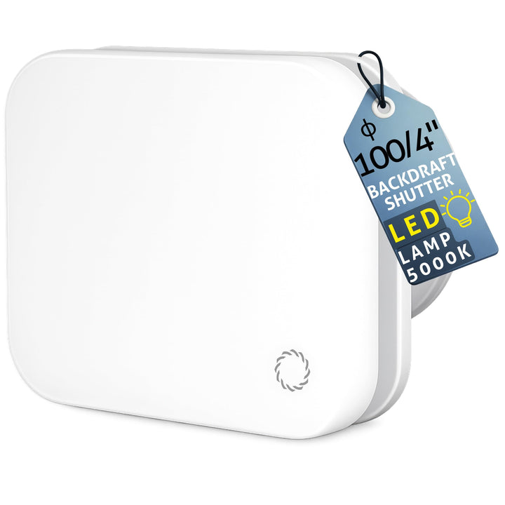 Turbionaire TREND 100 SL Badlüfter mit LED-Frontpanel 7W 5000K, 100 mm Abluftventilator, 33 dB leise