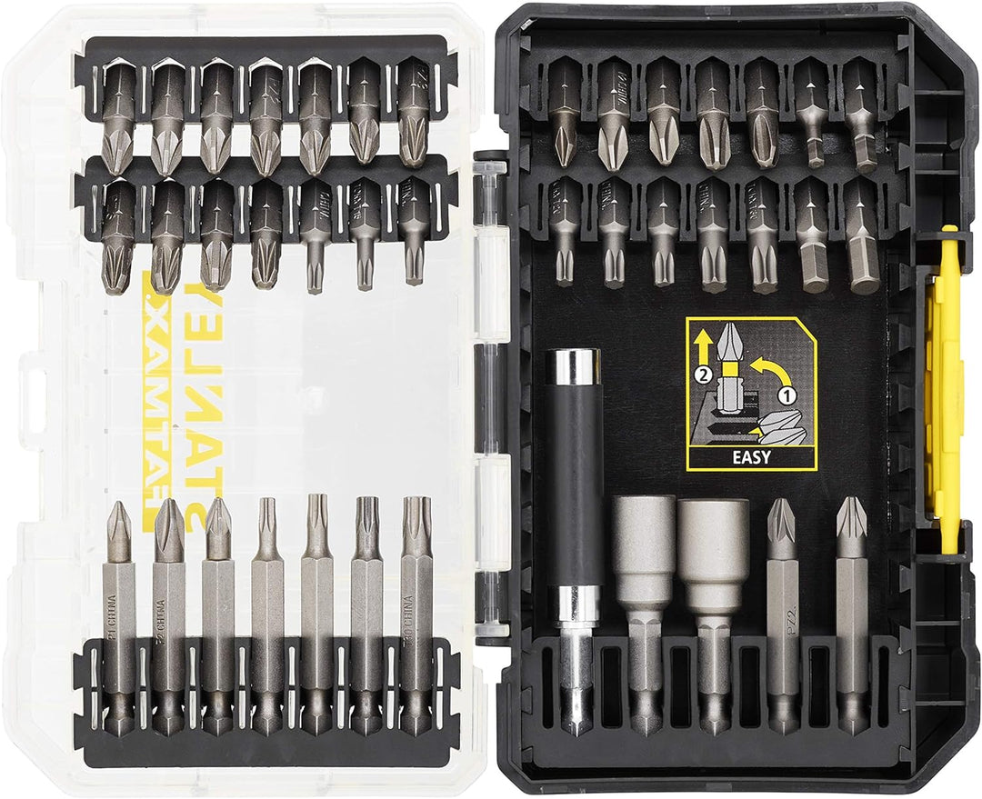 Stanley FatMax 40-tlg. Standard Bit-Set STA88560 (bestehend aus Phillips, HEX, Pozidriv und Torx Bit