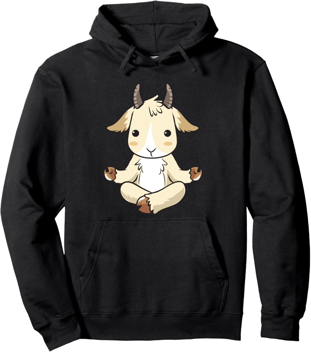 Yoga Ziege I Ziegen I Ziegenbock I Goat Pullover Hoodie