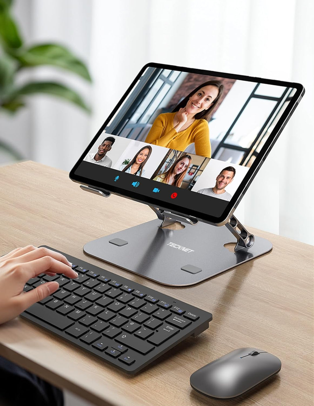 TECKNET Laptop Ständer Höhenverstellbarer,Ergonomischer Laptopständer Faltbarer Tragbarer Belüfteter