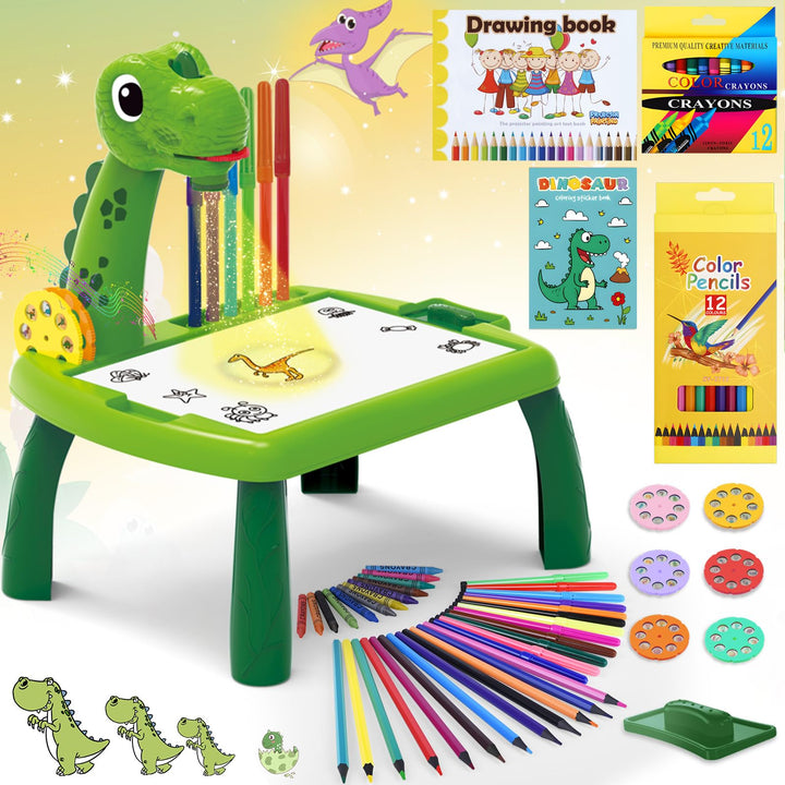 BuzzoXerex Zeichenprojektor für Kinder, Projektion Zeichentafel Kind 48 Stück Malprojektor Kinder Se