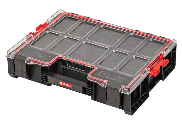 Qbrick System Werkzeugkoffer Werkzeugkasten Leer Werkzeugkiste PRO Organizer 300 MFI Schwarz Rot 450
