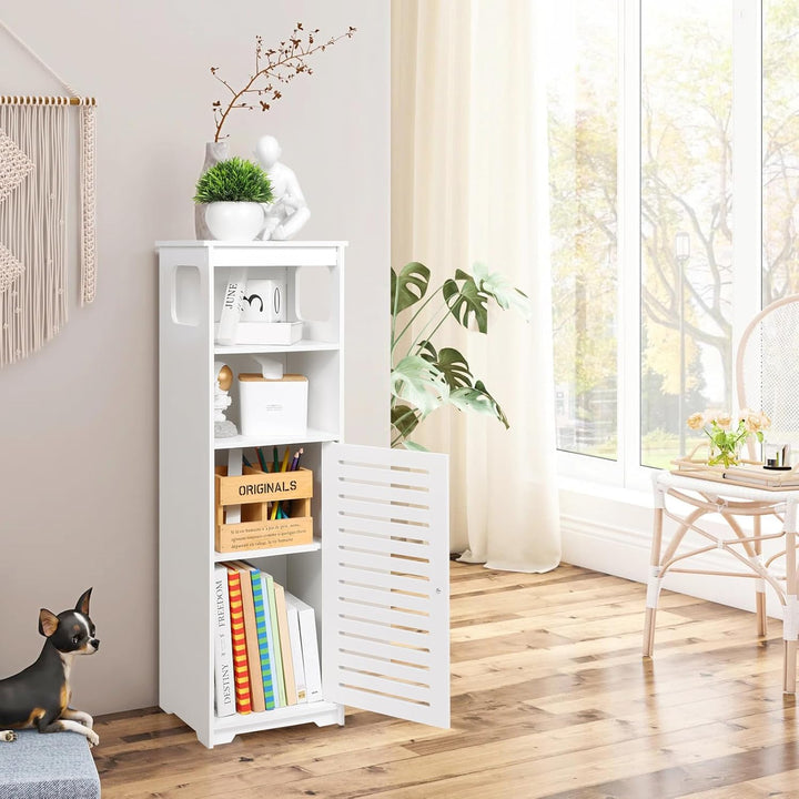 Wasserdichter Badezimmerschrank, weisser Boden, stehender Aufbewahrungsschrank, Heimaufbewahrung, Mö