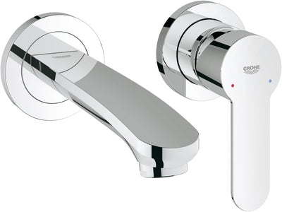 Grohe 19571002 Eurostyle Cosmopolitan, Badarmatur-2-Loch-Waschtischbatterie, Ausladung 171 mm, chrom