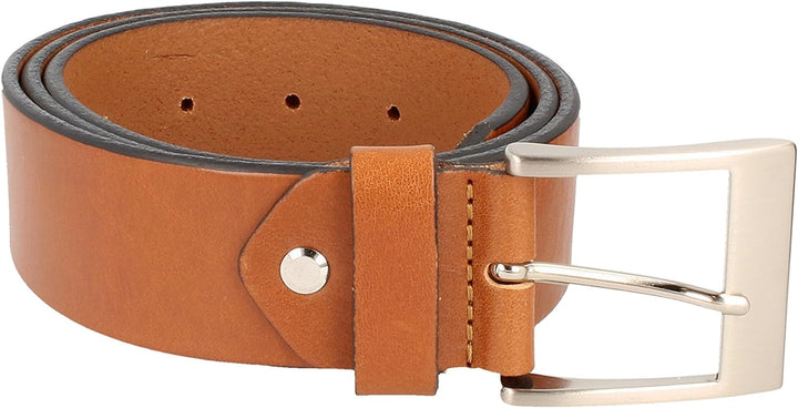 Hebold Gürtel Leder BASIC BELT Vollrindleder 4,00 cm: Grösse: 100 cm Bundweite | Farbe: Tabac