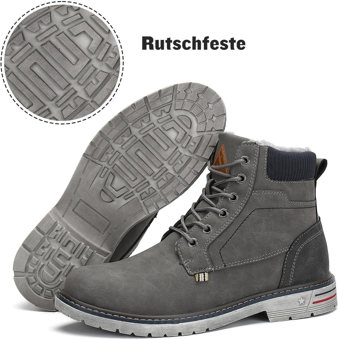 Mishansha Warme Gefüttert Winterschuhe Herren Damen Wasserabweisend Winterstiefel Wanderschuhe Gr.36