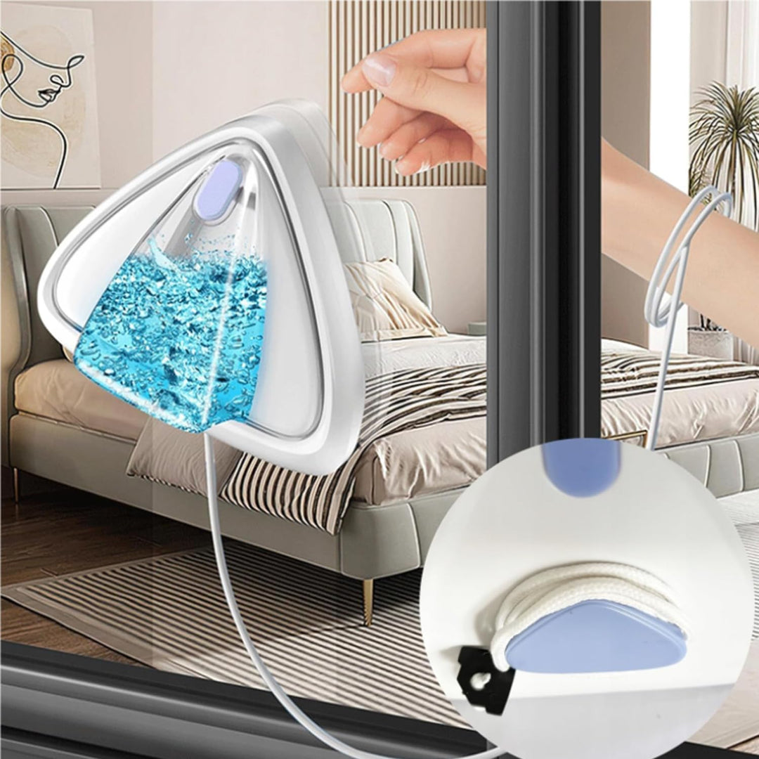 Hooha Fensterputzer Magnetisch Für Einfach Fenster, 2.5M Sicherheitsseil,Anti-Tropf-Material Nicht L