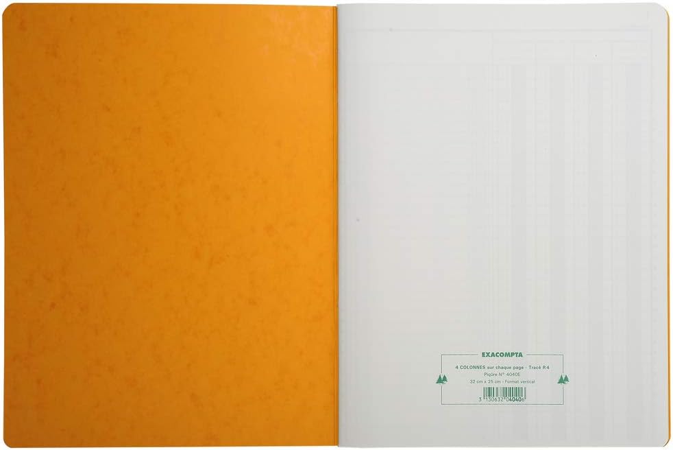 EXACOMPTA 4040E Piq?re, 4 colonnes, 31 lignes, 80 pages VE1