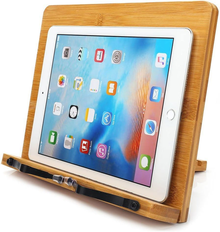 wishacc Holz einstellbar faltbar Leseständer/Buchhalter/Kochbuchhalter/Cookbook stand/Book rest/Büch