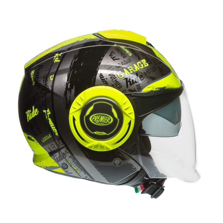 Premier HELM COOL RD Y 17,SCHWARZ/FLUO GELB,S