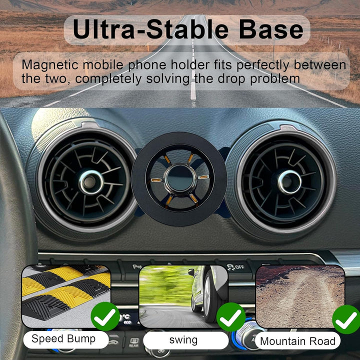 Magnetische Handyhalterung Kompatibel mit Audi A3 8V (2014-2019), für MagSafe Kfz-Zubehör Handy KFZ