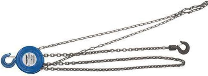Silverline 675191 Kettenzug 3.000 kg / 3 m Hubhöhe 3 Tonnen / 3 m Hubhöhe Einzelbett, 3 Tonnen / 3 m
