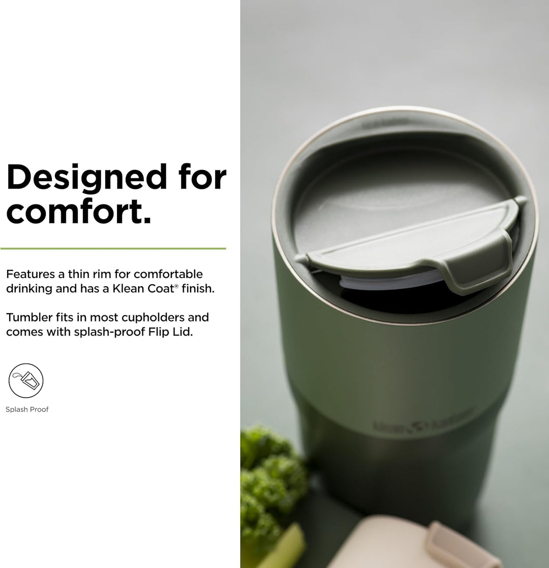 Klean Kanteen Rise Tumbler mit Flip Lid aus Edelstahl Sea Spray, 769ml, 1010222, Sea Spray