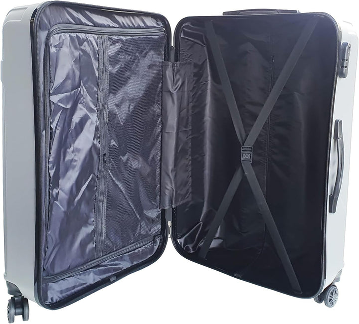 DMS® 3tlg Hartschalenkofferset Trolley Koffer Reisekoffer Reisekofferset Gepäck Rollkoffer Schloss 4