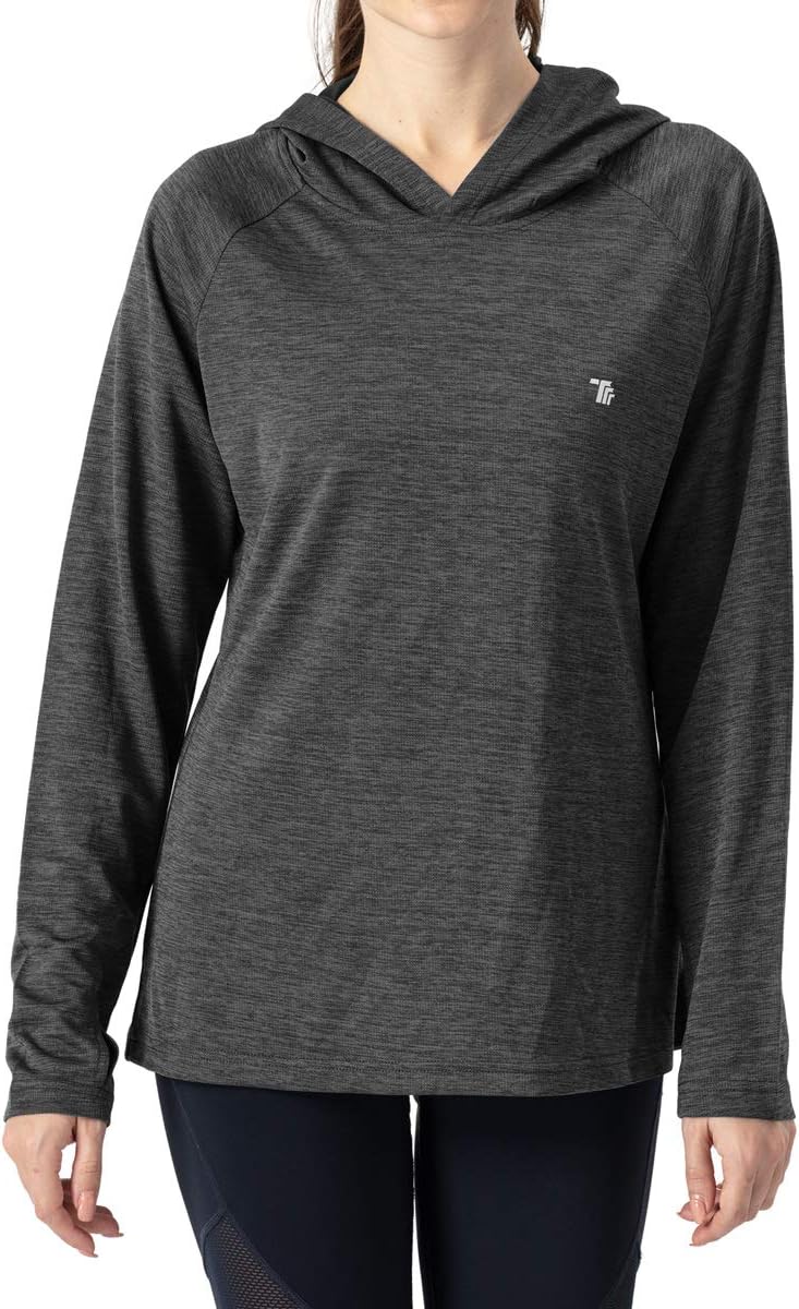 donhobo Damen Sport Shirt Langarm Laufshirt UPF 50+ UV Schutz Schnelltrocknend Pullover Sweatshirts