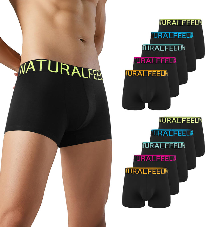 Natural Feelings 2-10er Herren Unterhosen Männer Baumwolle Boxershorts Herren Pack Unterwäsche Men S