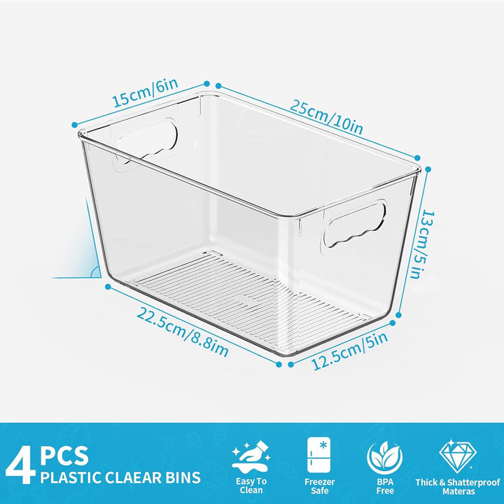 Kühlschrank Organizer Set, Küchen Organizer, Aufbewahrung Boxen für Kühlschrank, Schrank, Speisekamm