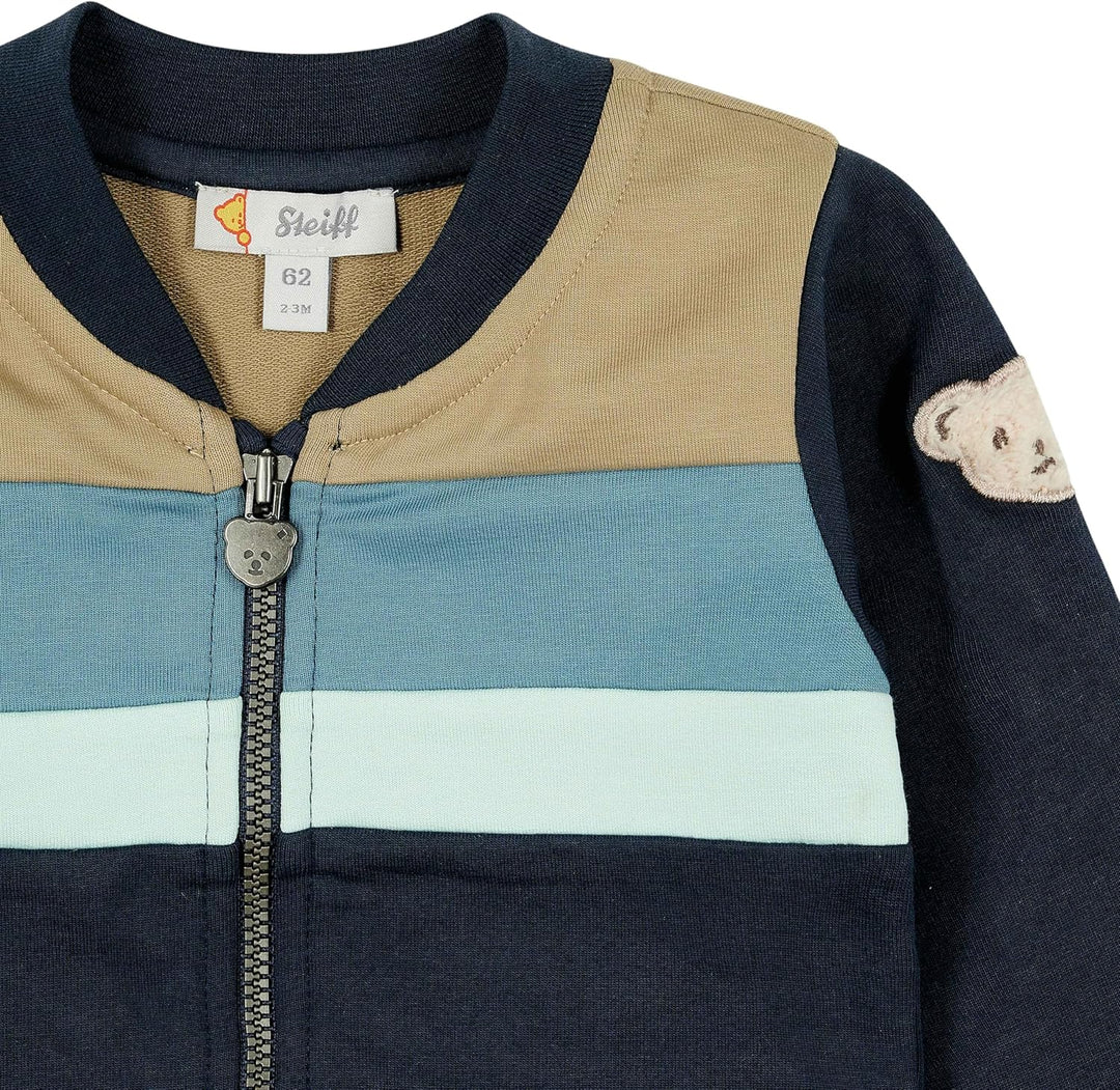 Steiff Baby-Jungen Sweatjacke Jacke, BLUE NIGHTS