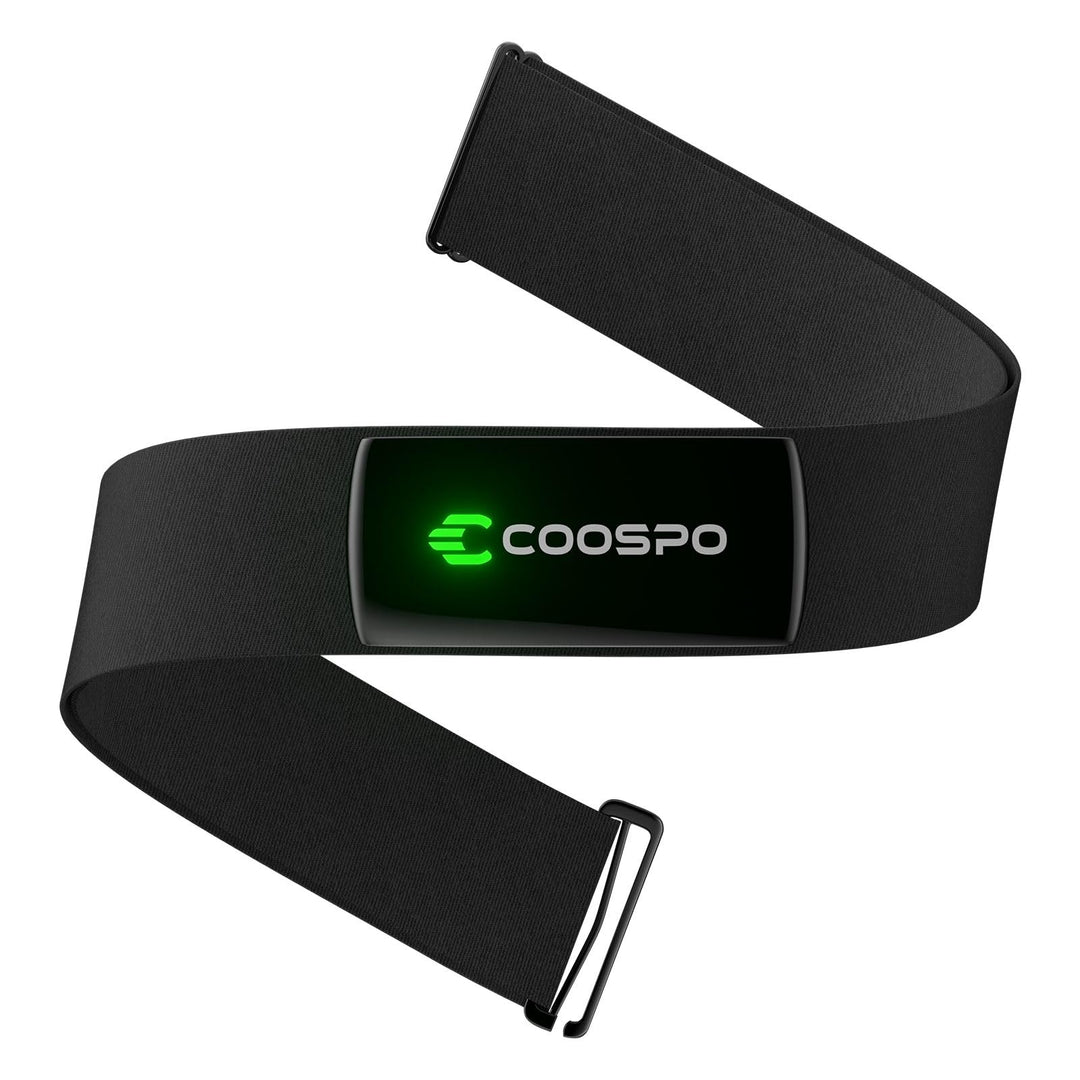 COOSPO H9Z Pulsmesser Brustgurt, Wiederaufladbare Bluetooth 5.0/ ANT+ Herzfrequenzmesser Brustgurt,
