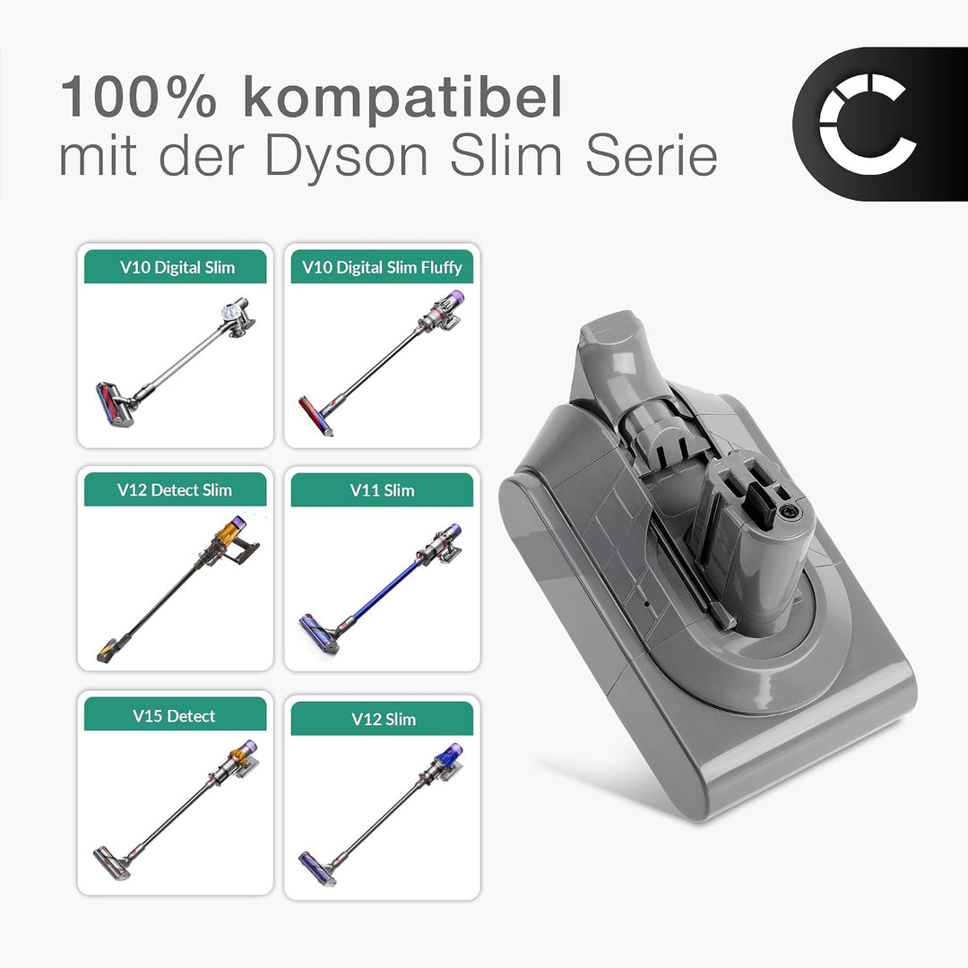 CELLONIC 1x Akku kompatibel mit Dyson Digital Slim Fluffy Extra