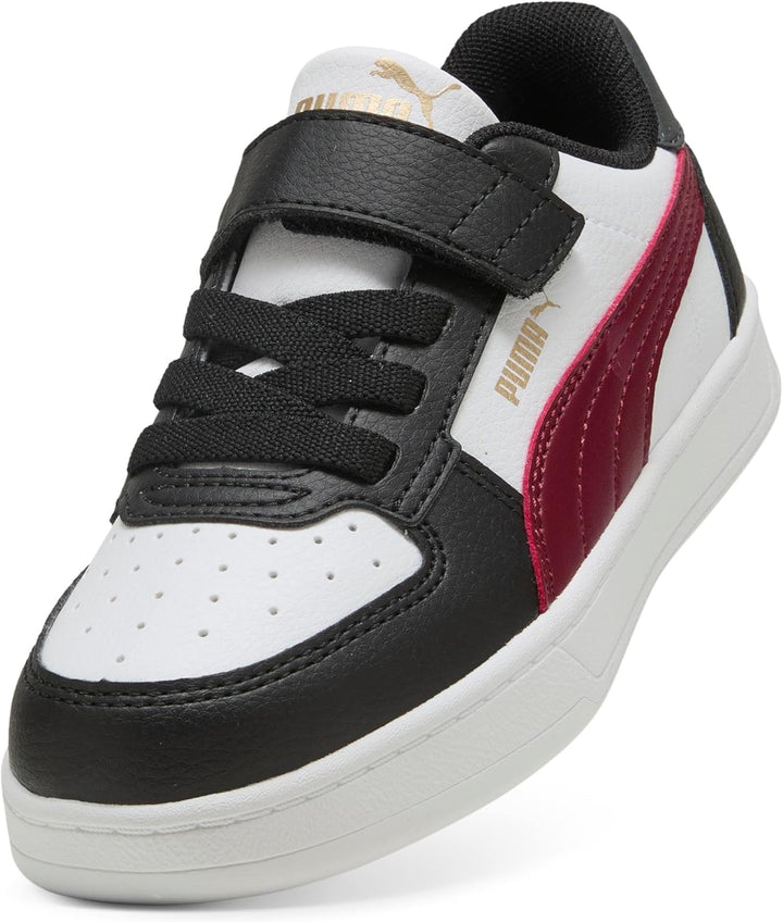 PUMA Unisex Kinder Caven 2.0 Ac+ Ps Sneaker 28 EU Puma Black Team Regal Red Puma White, 28 EU Puma B
