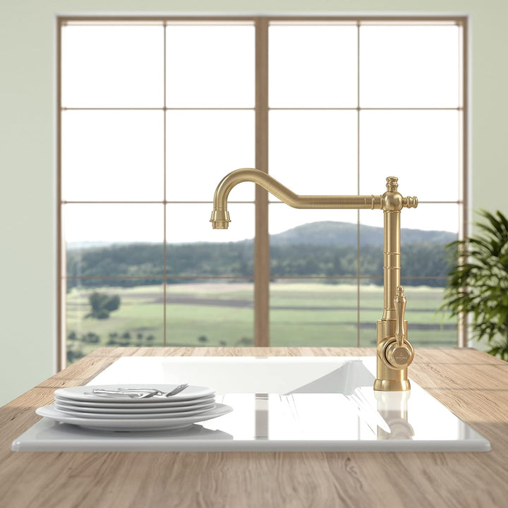 Villeroy &amp; Boch Avia 2.0 | Hochdruck | Einhand-Küchenarmatur | Gold | 92400003 Gold Hochdruck Festau