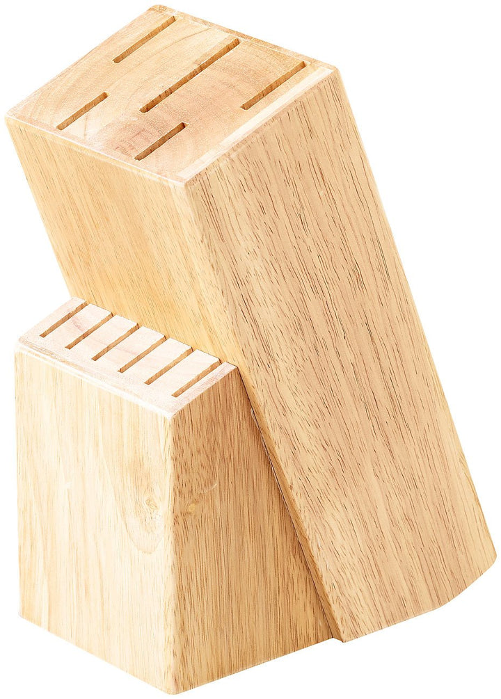 TokioKitchenWare Messerblock unbestückt: Messerblock aus Holz (Messer-Block, Messerhalter Holz, Mess
