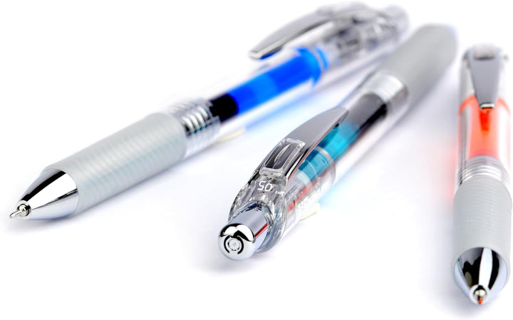 Pentel Energel Pure BLN75TL-Cax Gel-Tintenroller, Marineblau, 0, 25 mm Strichstärke, Nadelspitze, Dr