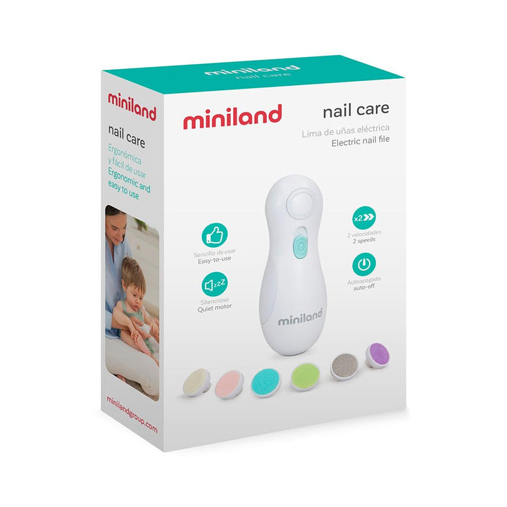 Miniland Baby-Nagelfeile. Elektrische Nagelfeile für Babys.