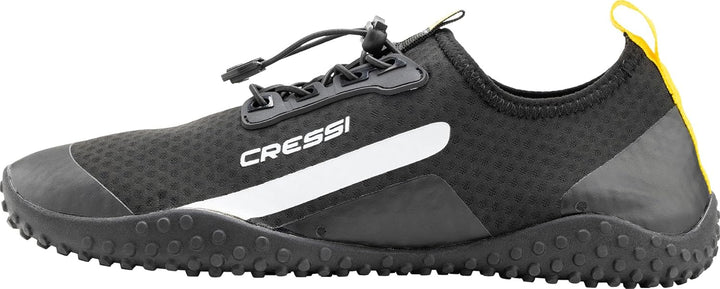 Cressi Sonar Shoes - Unisex Wasserschuh für Erwachsene aus Mikroperforiertes Gewebe Schwarz Gelb 37