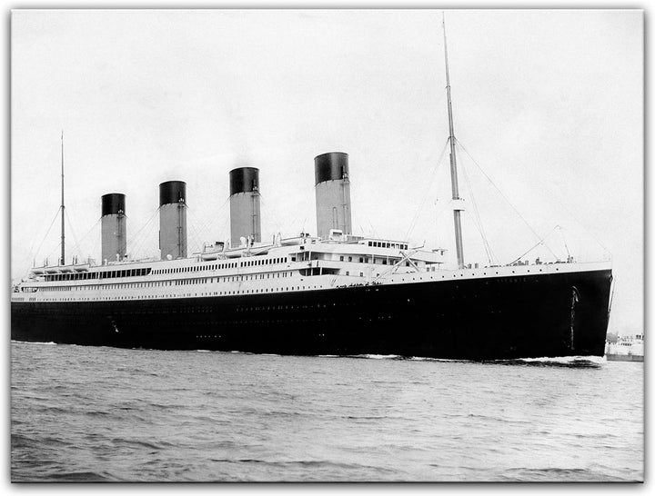 Bilderdepot24 Bild auf Leinwand | Titanic in 80x60 cm als Wandbild | Wand-deko Dekoration Wohnung Be