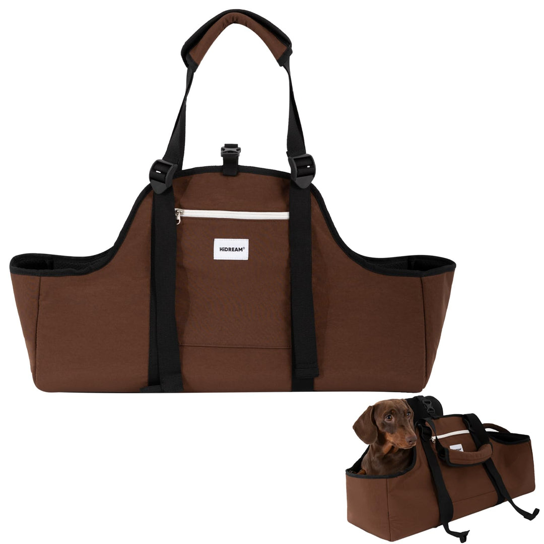 Tragbare Hundetasche, Nylon, leicht, wasserabweisend, Dackel-Haustier-Tragetasche, lange Hundetasche